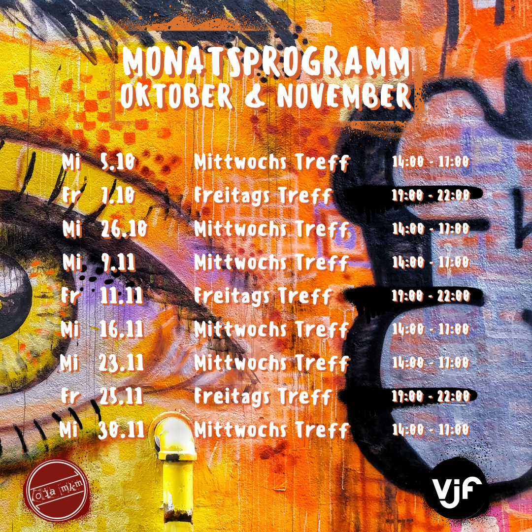 Monatsprogramm Oktober & November