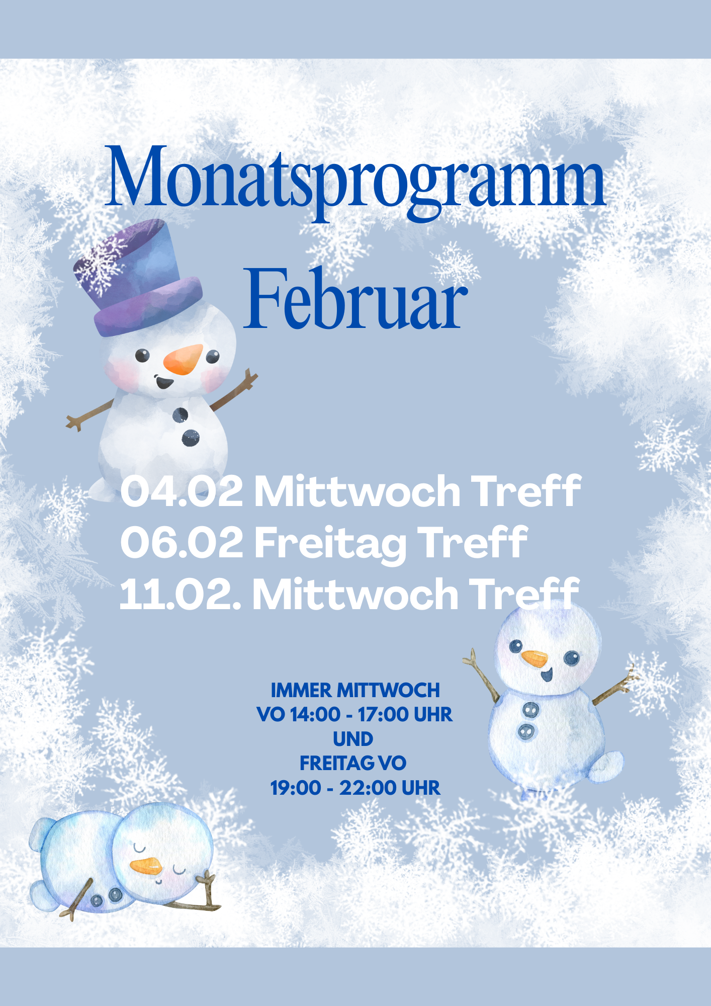 Monatsprogramm Februar